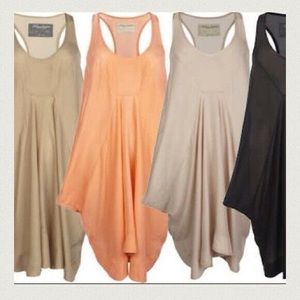 ALLSAINTS Mea drape dress, 100% silk orange / peach / coral UK 10 US6